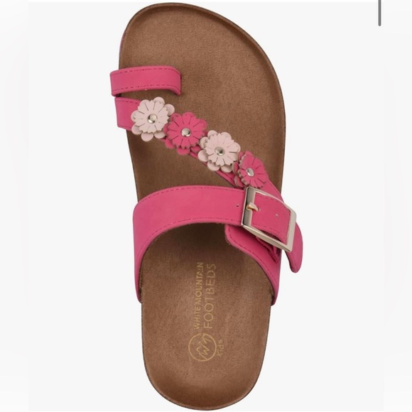 White Mountain Other - WHITE MOUNTAIN Kids Graffito Signature Comfort-Molded Floral Footbed Sandal